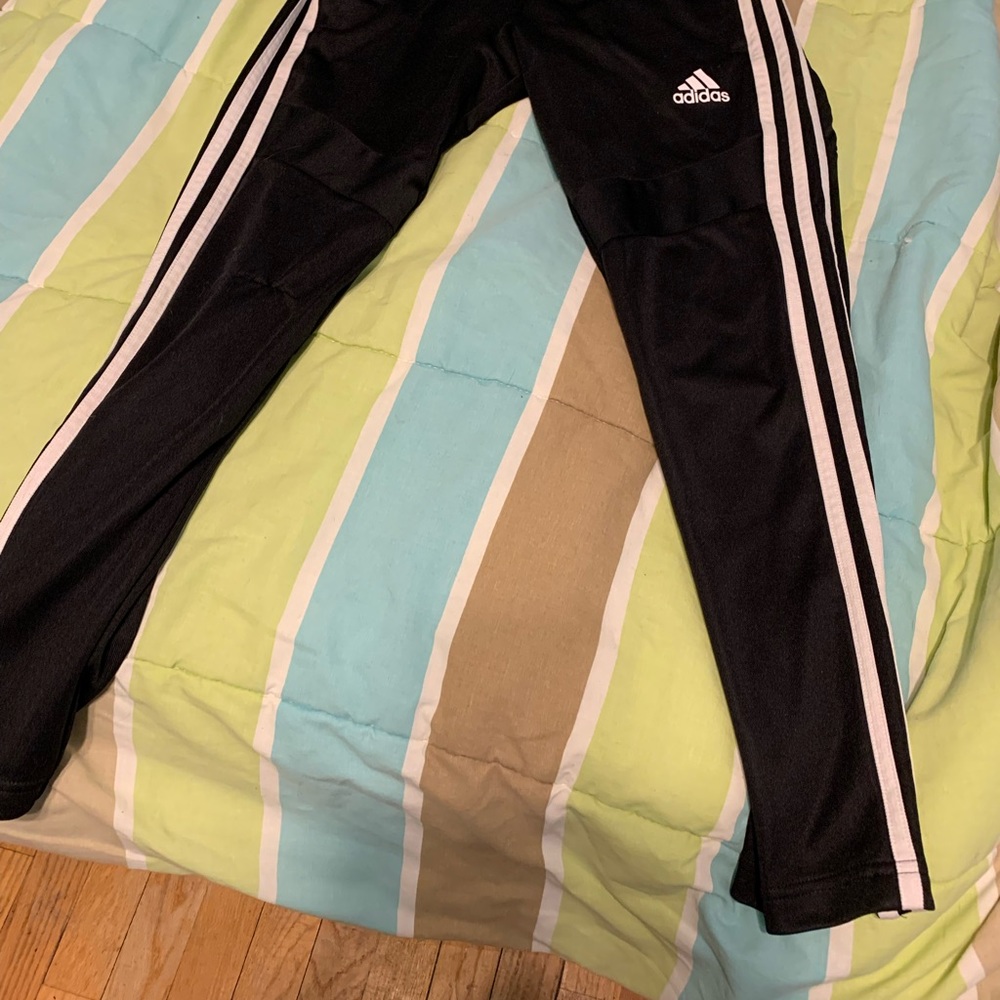 Adidas Climacool black track joggers, Girls L 9-10yr